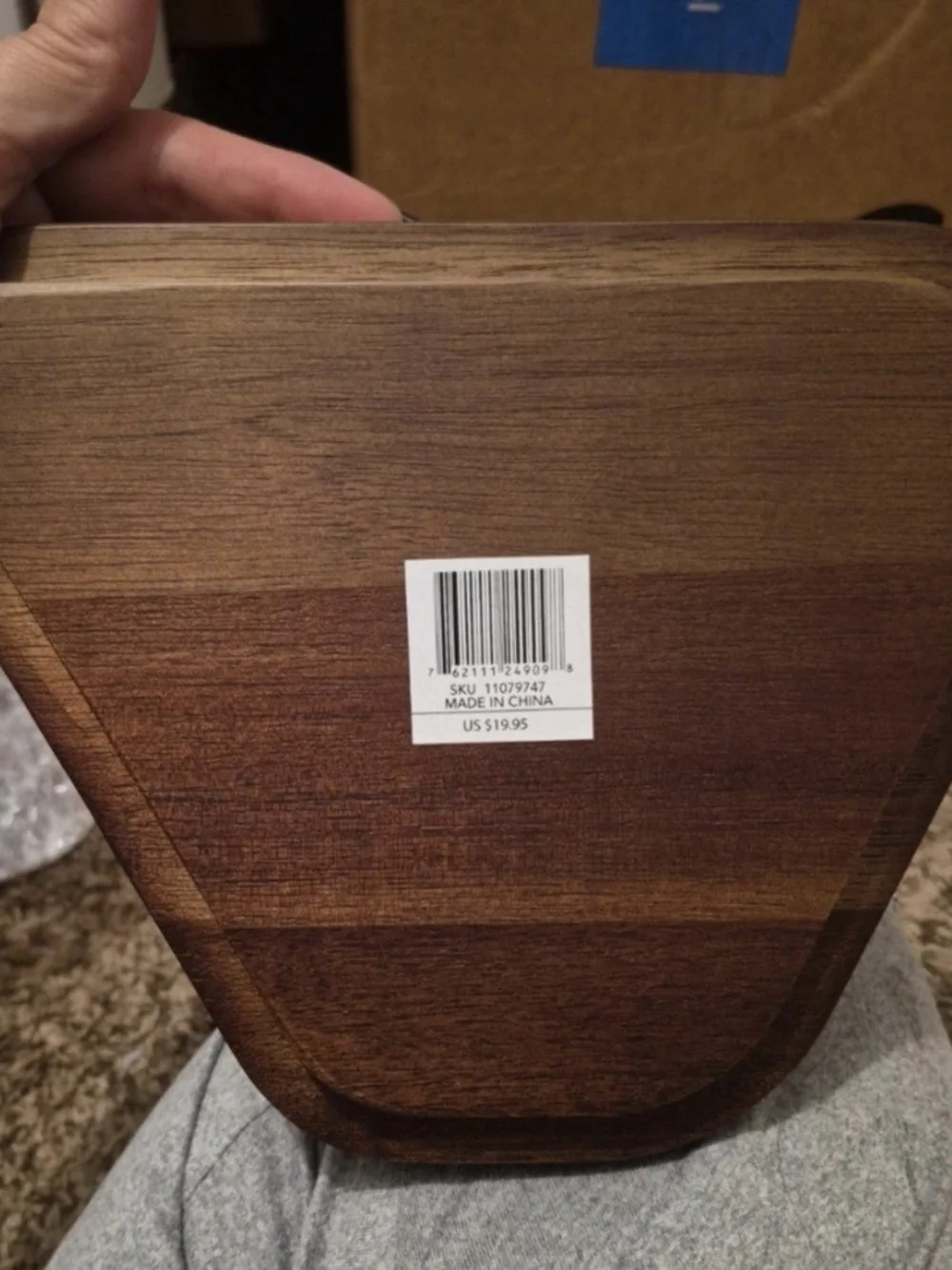 Wooden Decor with Embossed Text